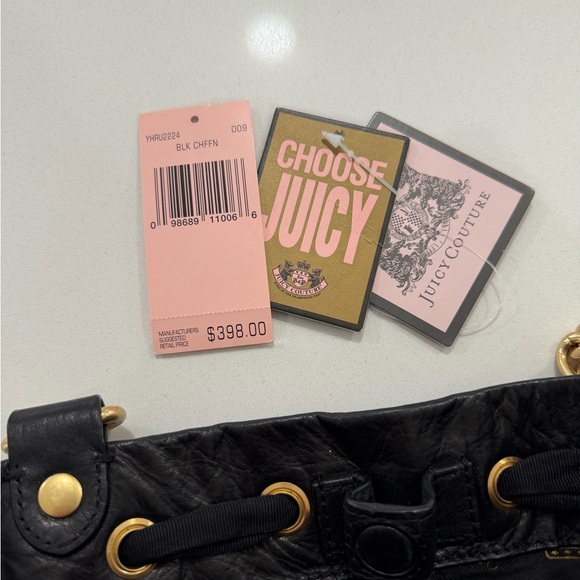 Juicy Couture silk chiffon and leather handbag - Picture 14 of 16